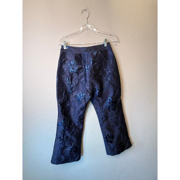 Flora Bea Outfit Jacquard Kasey Pants 2 Set Night Gaze Blue Women's Size Small - Picture 4 of 5